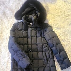 LARRY LEVINE Lined Down Puffer Coat - L